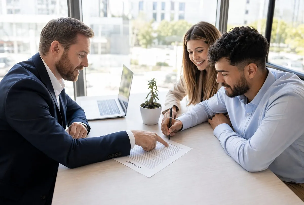 Homeowners reviewing their Property Plan